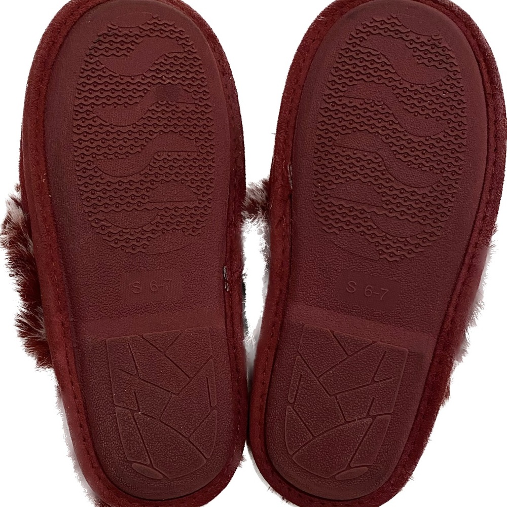Jessica Simpson Faux Fur Slippers Size S 6/7 - Picture 5 of 5